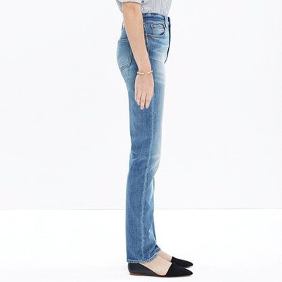 Madewell Perfect Fall Jean in Vance Wash Jeans Paint Distressed - Picture 4 of 8